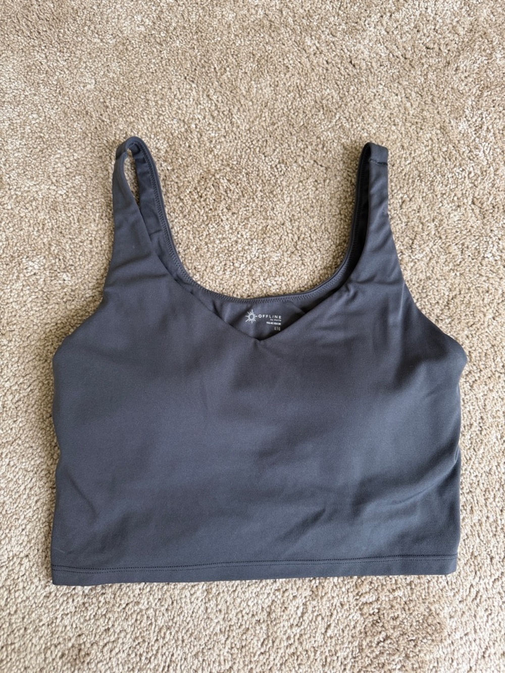 OFFLINE By Aerie Real Me Low Key Longline Sports Bra